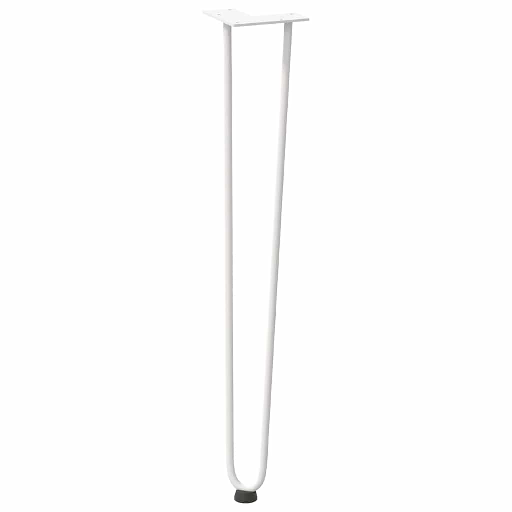 Konsolinių staliukų kojelės, 4 vnt., baltos, 72 cm, plienas - Namų Idėja