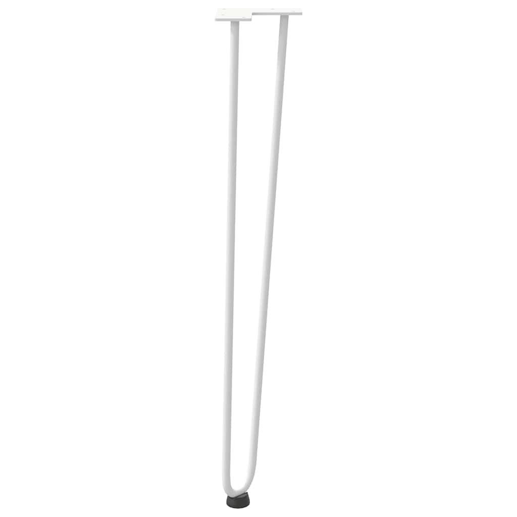 Konsolinių staliukų kojelės, 4 vnt., baltos, 72 cm, plienas - Namų Idėja