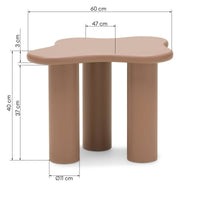 Šoninis staliukas VANEZZA 60 cm, moka