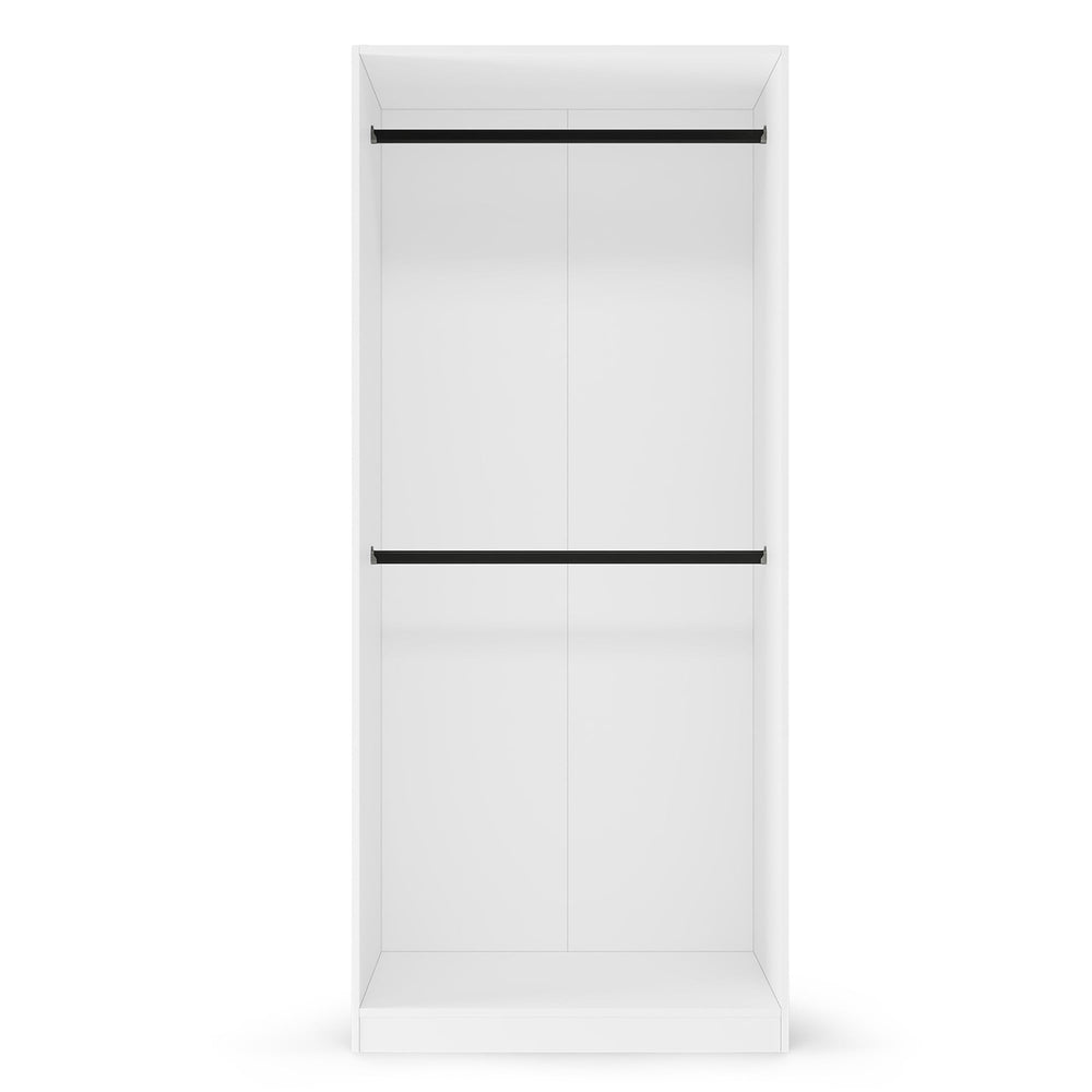 Spinta OCELLE, su 2 kabyklomis, balta, 91 cm