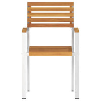 Kraunamos sodo kėdės 8 vnt 54,5x56x89 cm Solid Wood Acacia - Namų Idėja