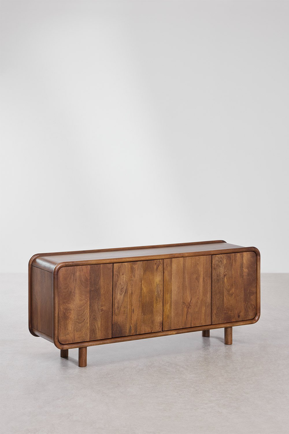 Komoda GITA, 173x43 cm, mango mediena, 4 durys