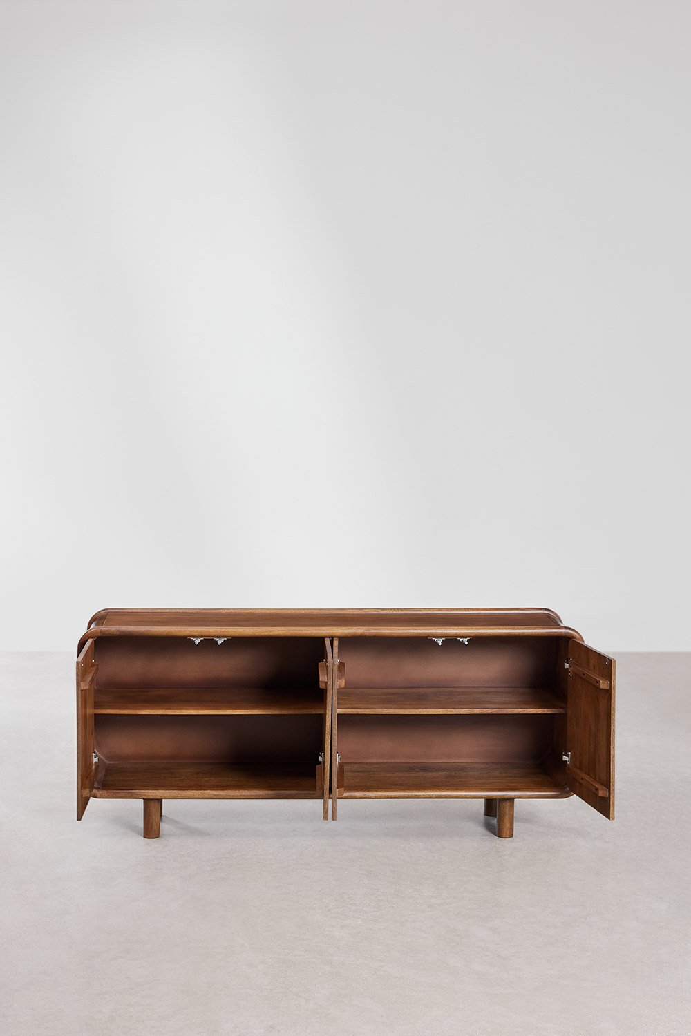 Komoda GITA, 173x43 cm, mango mediena, 4 durys