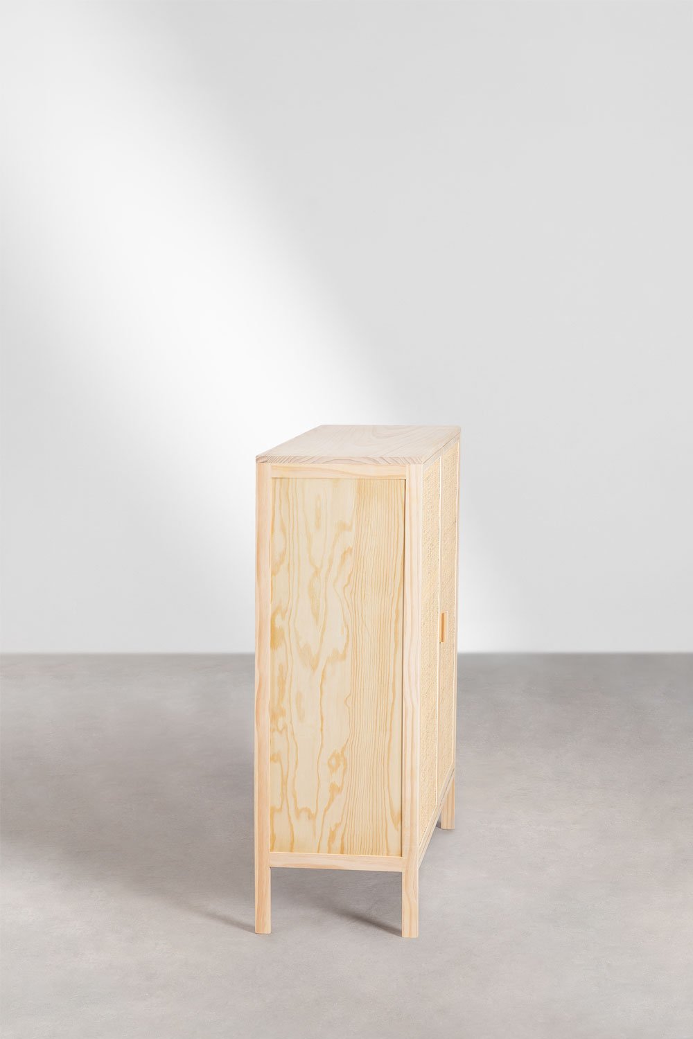 Komoda RSARE vintage, ratanas ir pušis