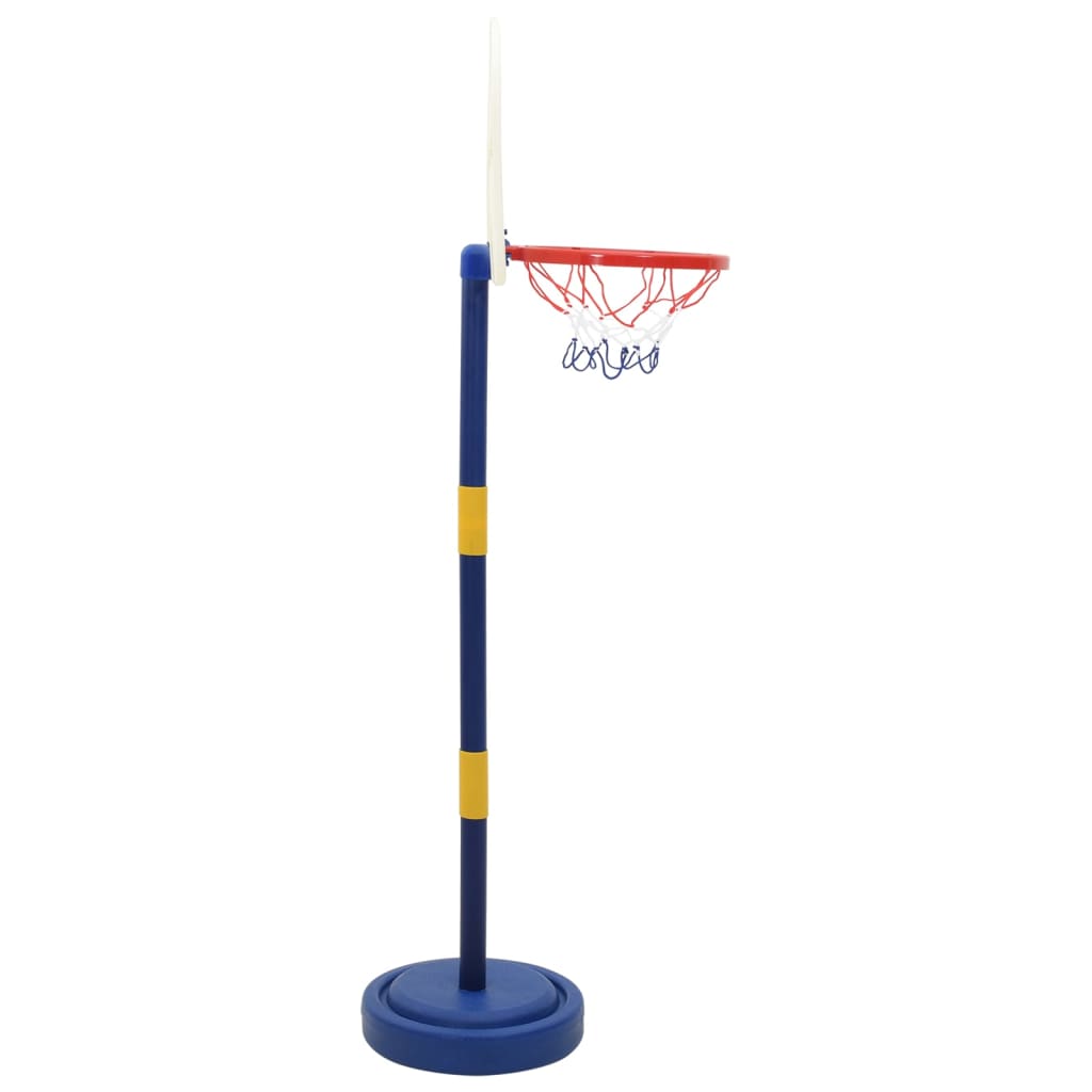 Krepšinio stovas su kamuoliu/pompa, 90/121cm - Namų Idėja