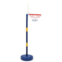 Krepšinio stovas su kamuoliu/pompa, 90/121cm - Namų Idėja