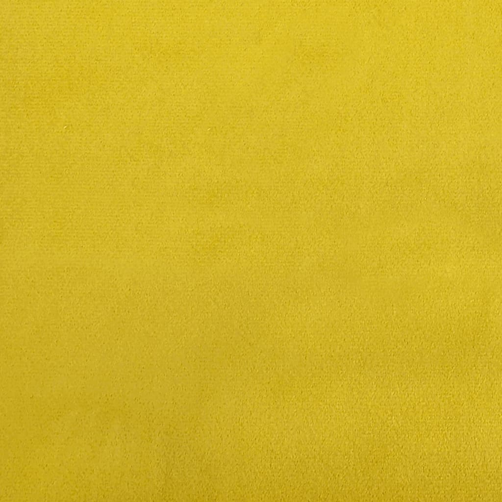 Krėslas, geltonos spalvos, 62x79x79cm, aksomas - Namų Idėja