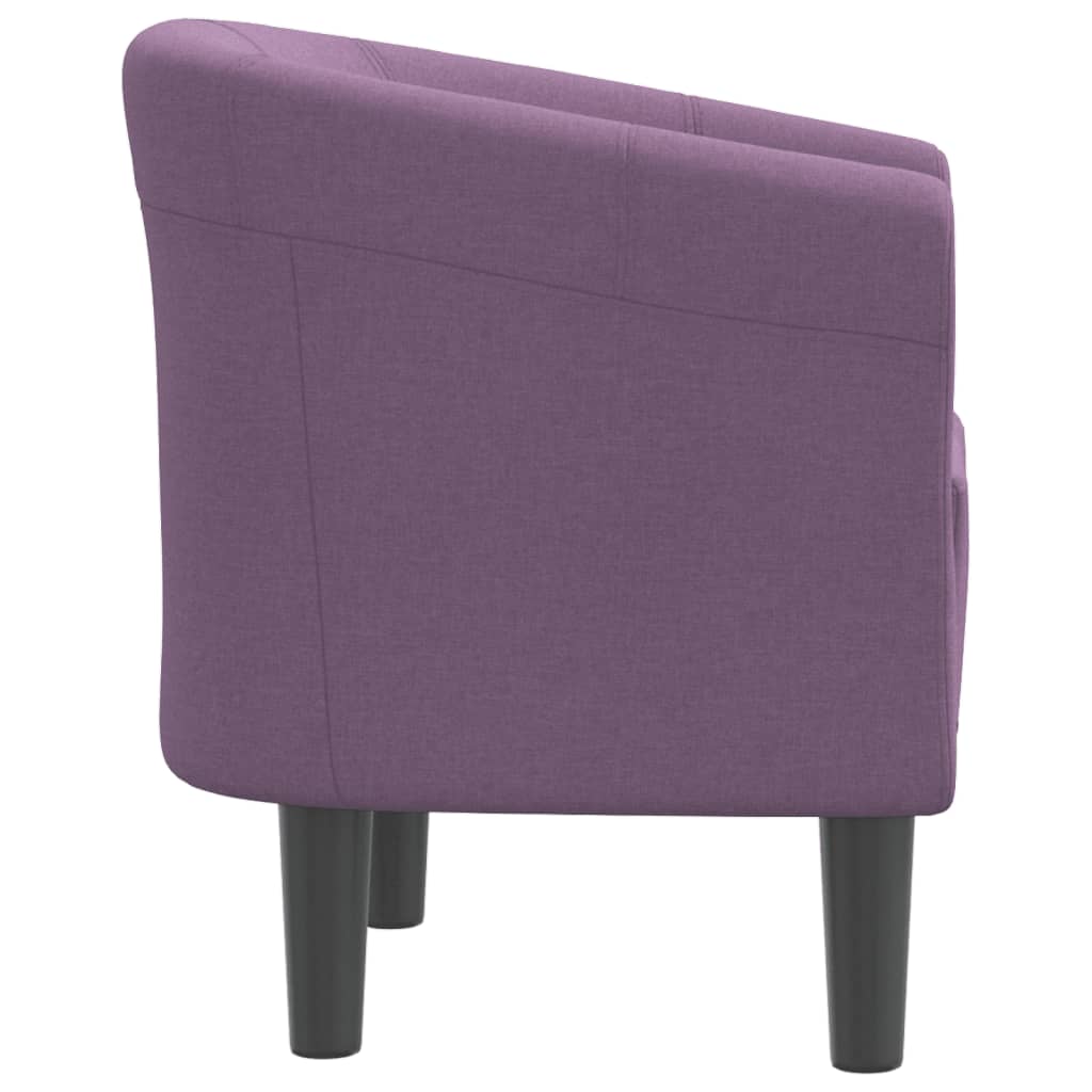 Krėslas, violetinės spalvos, audinys - Namų Idėja
