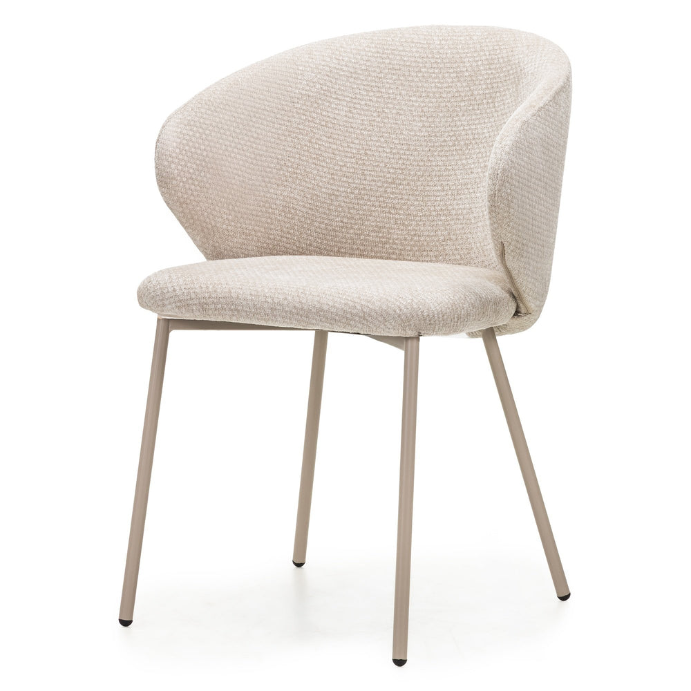 Dining chair AGAVE, sand/sand legs