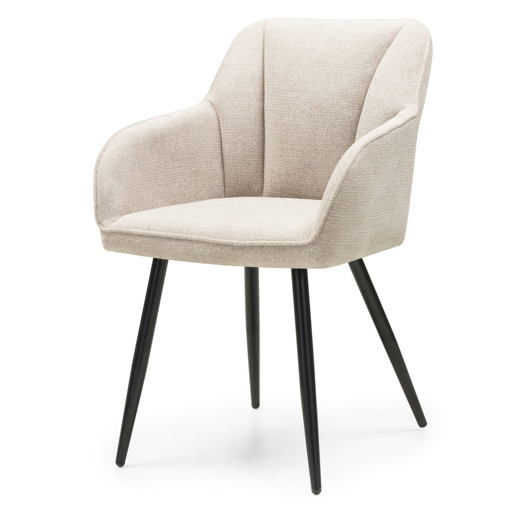 Dining chair BRETON, cappuccino/black legs
