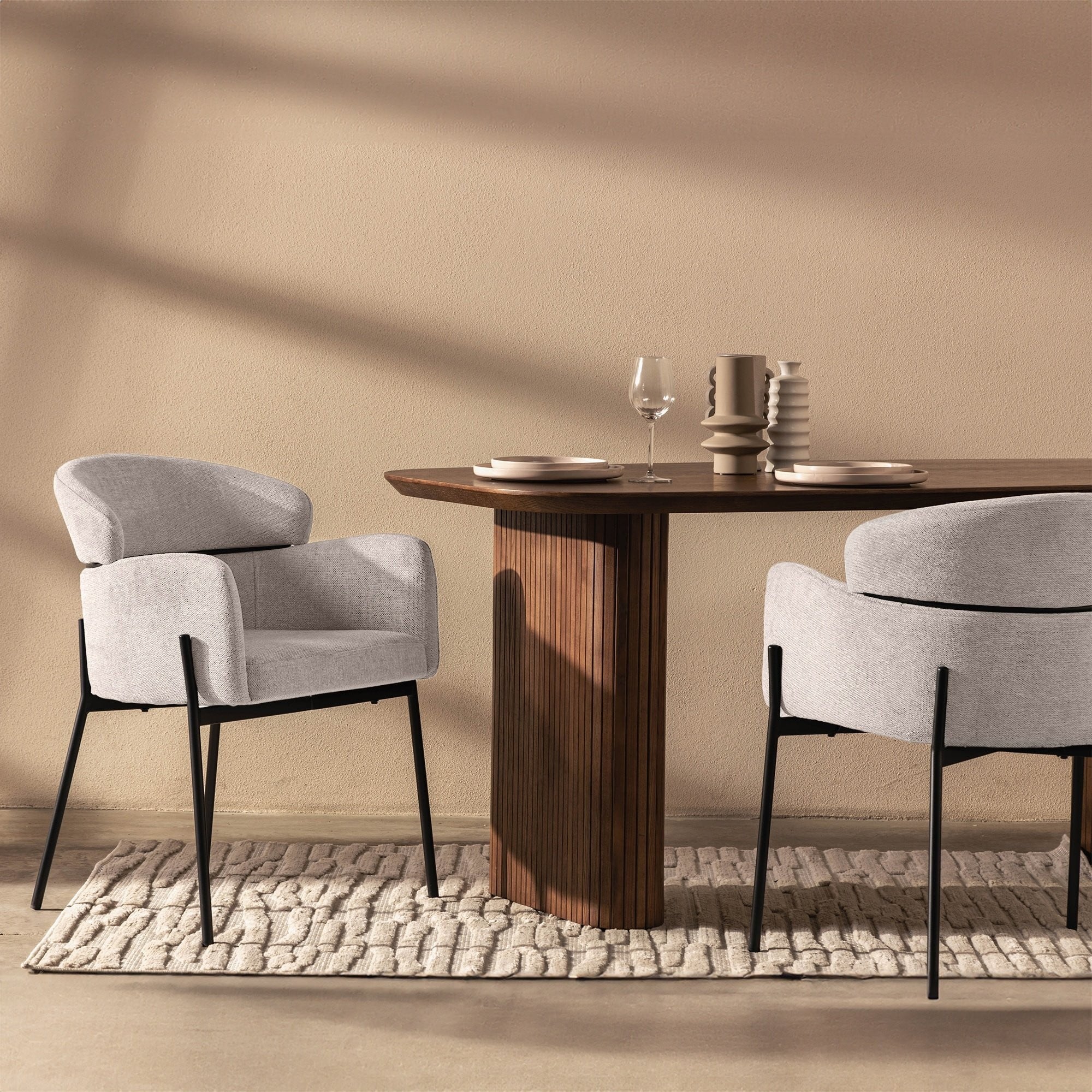 Dining chair FELICE, light beige