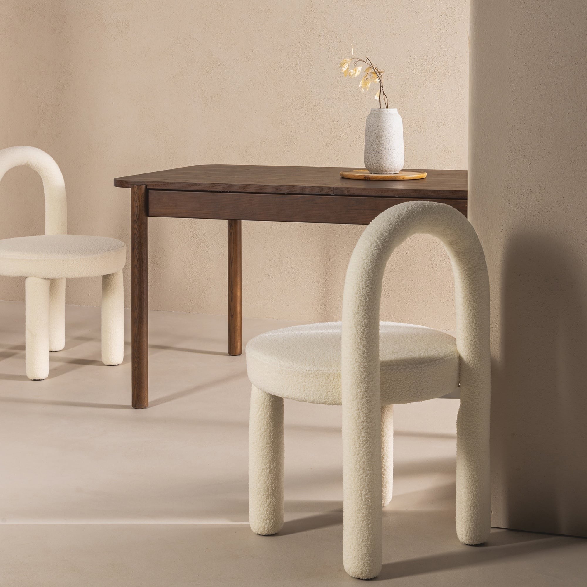 Dining chair GELATO, beech, ecru