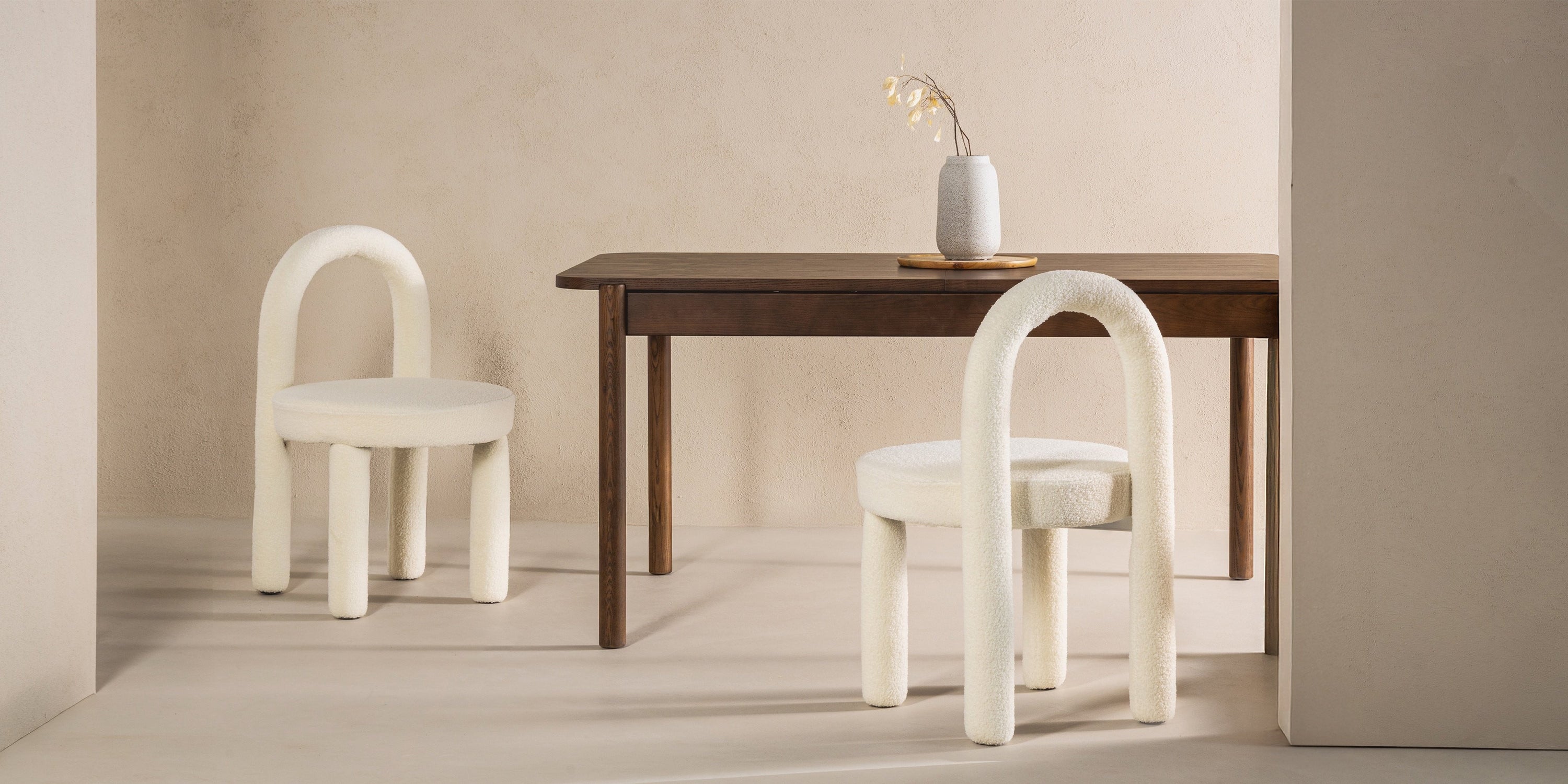 Dining chair GELATO, beech, ecru