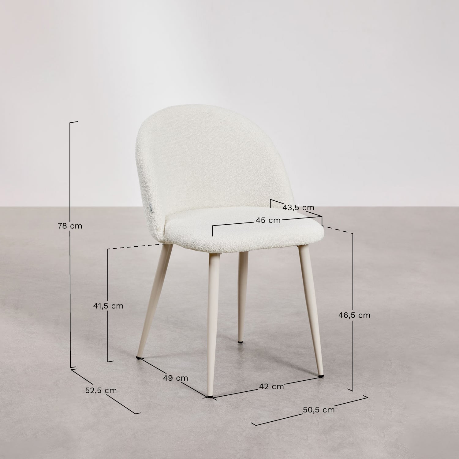 Valgomojo kėdė FARAURA DELUXE, kreminė I