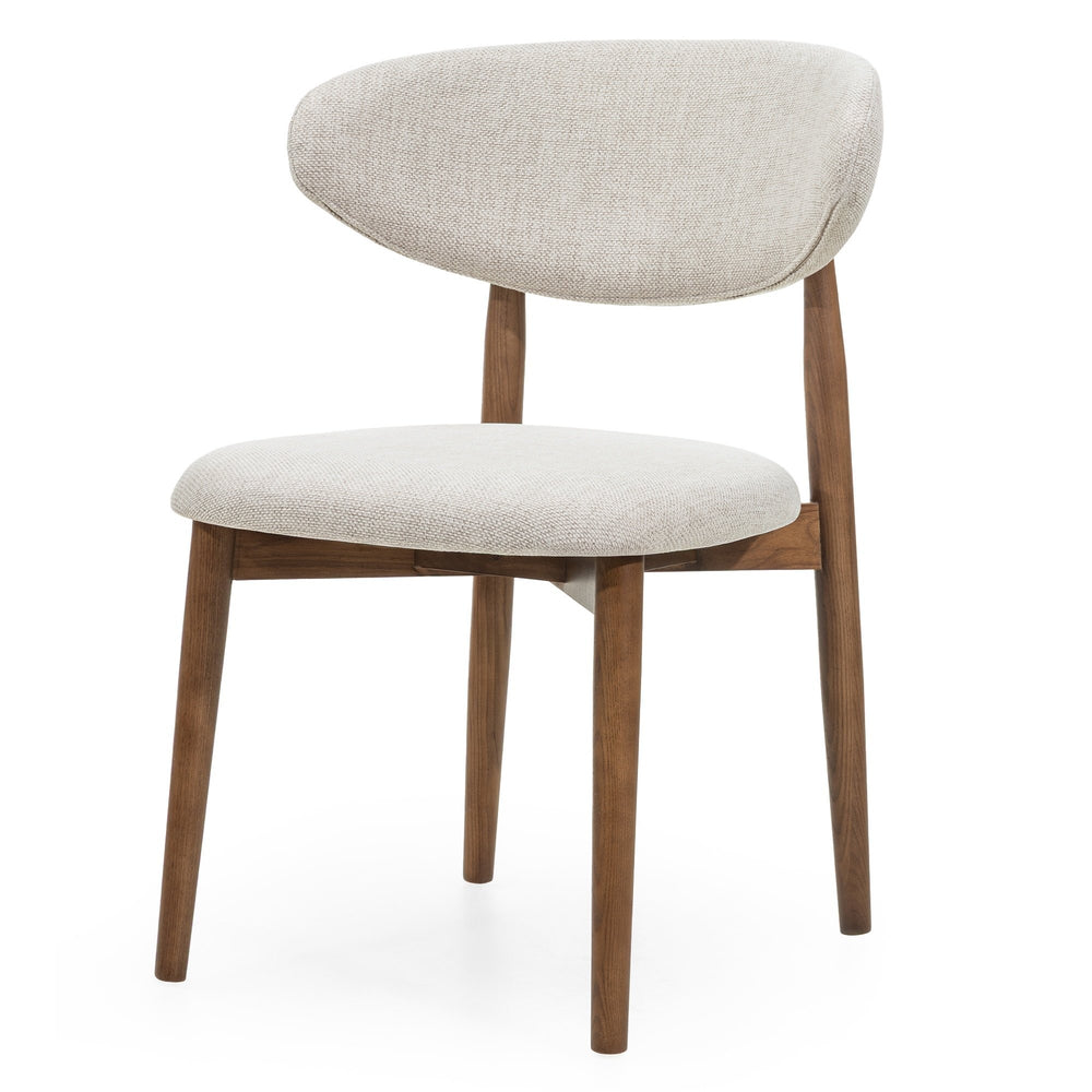 Dining chair JARDIN, beige/brown ash