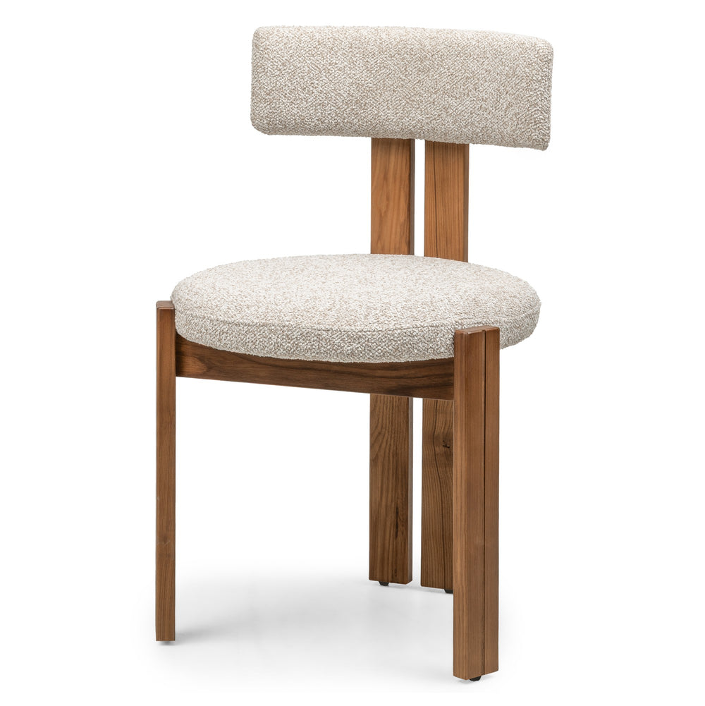 Dining chair MASTIC, cream sand/natural ash