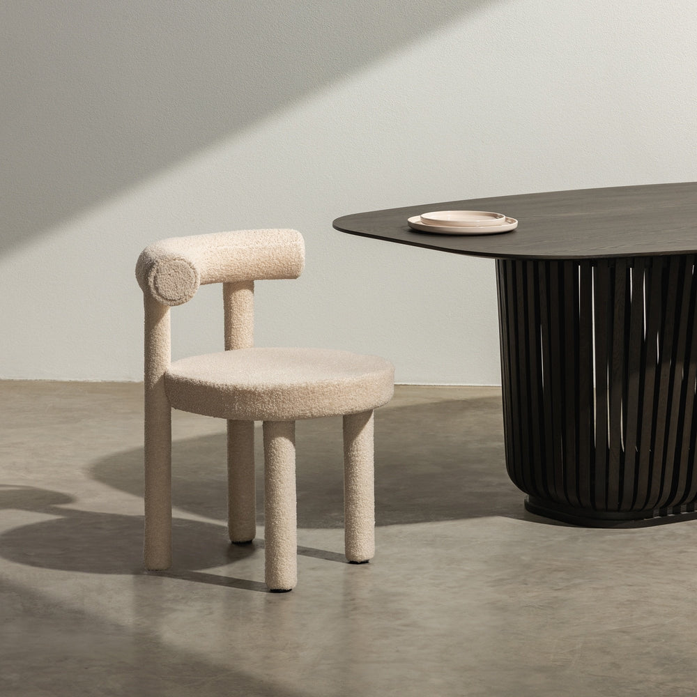Dining chair PLISSE 2.0, beech, sand