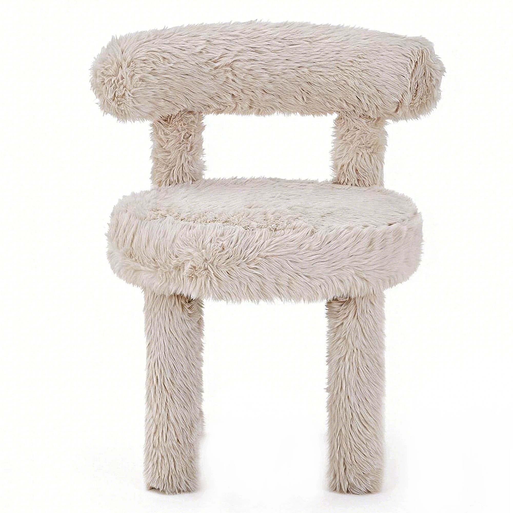 Dining Chair PLISSE 2.0, light beige