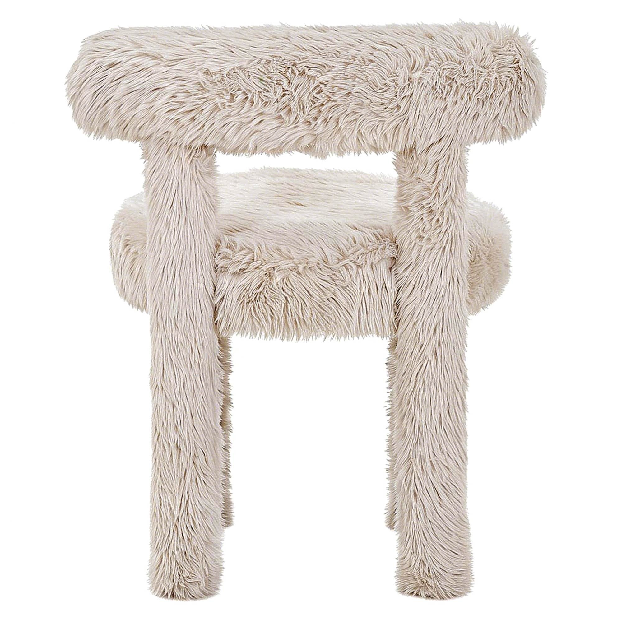 Dining Chair PLISSE 2.0, light beige