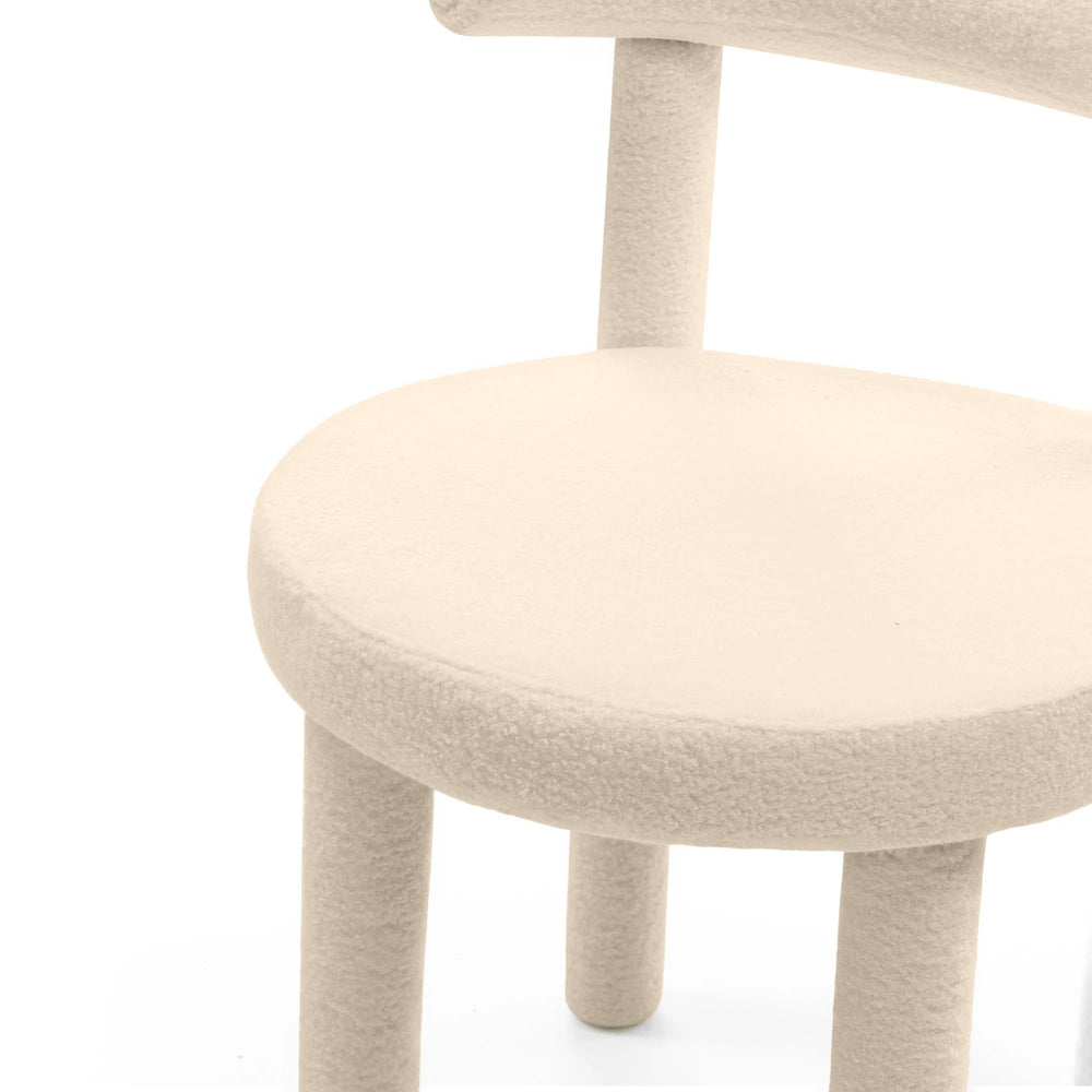 Dining chair PLISSE 2.0, beech, cream