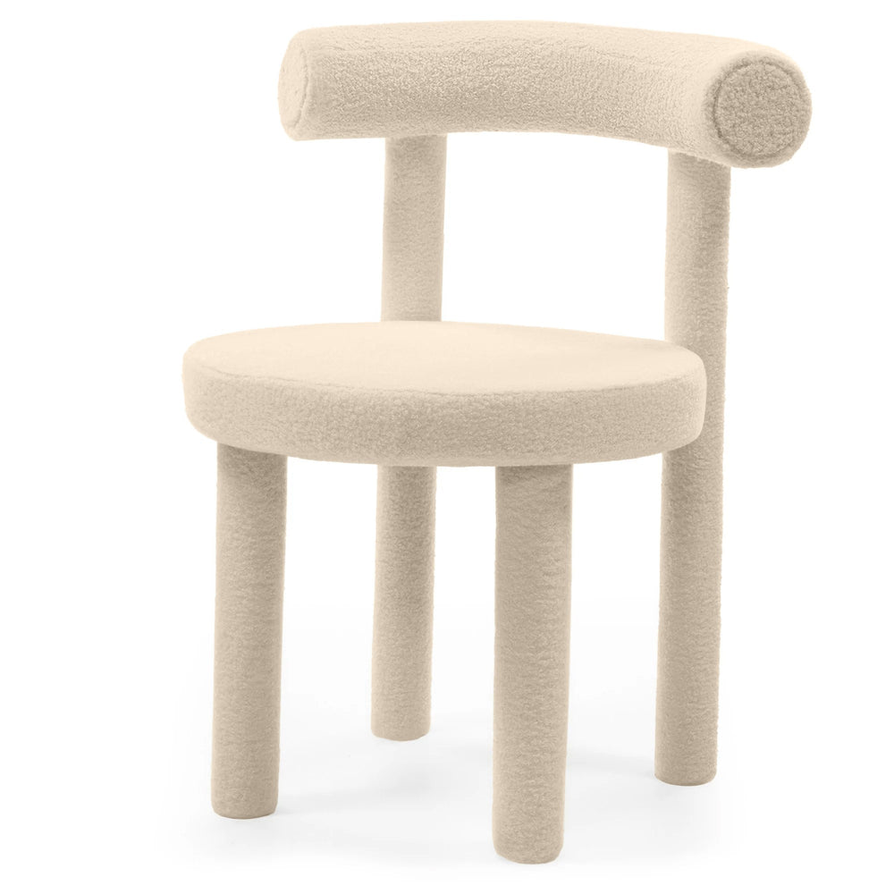 Dining chair PLISSE 2.0, beech, cream