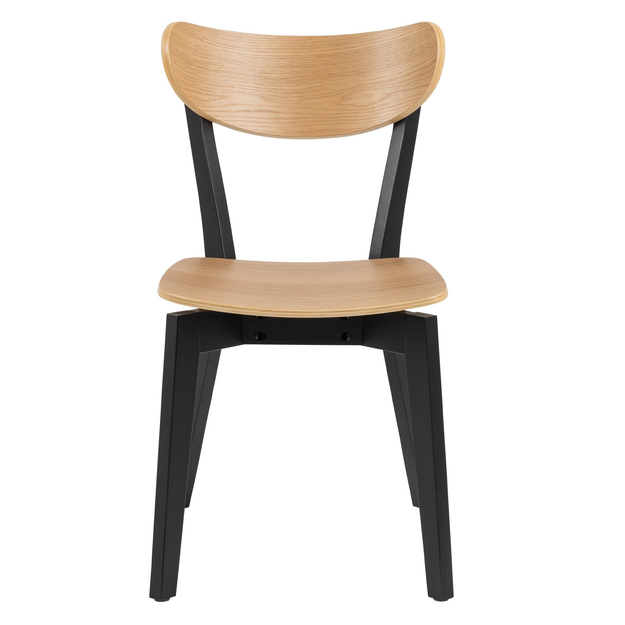 Dining chair SOURIS, black/oak