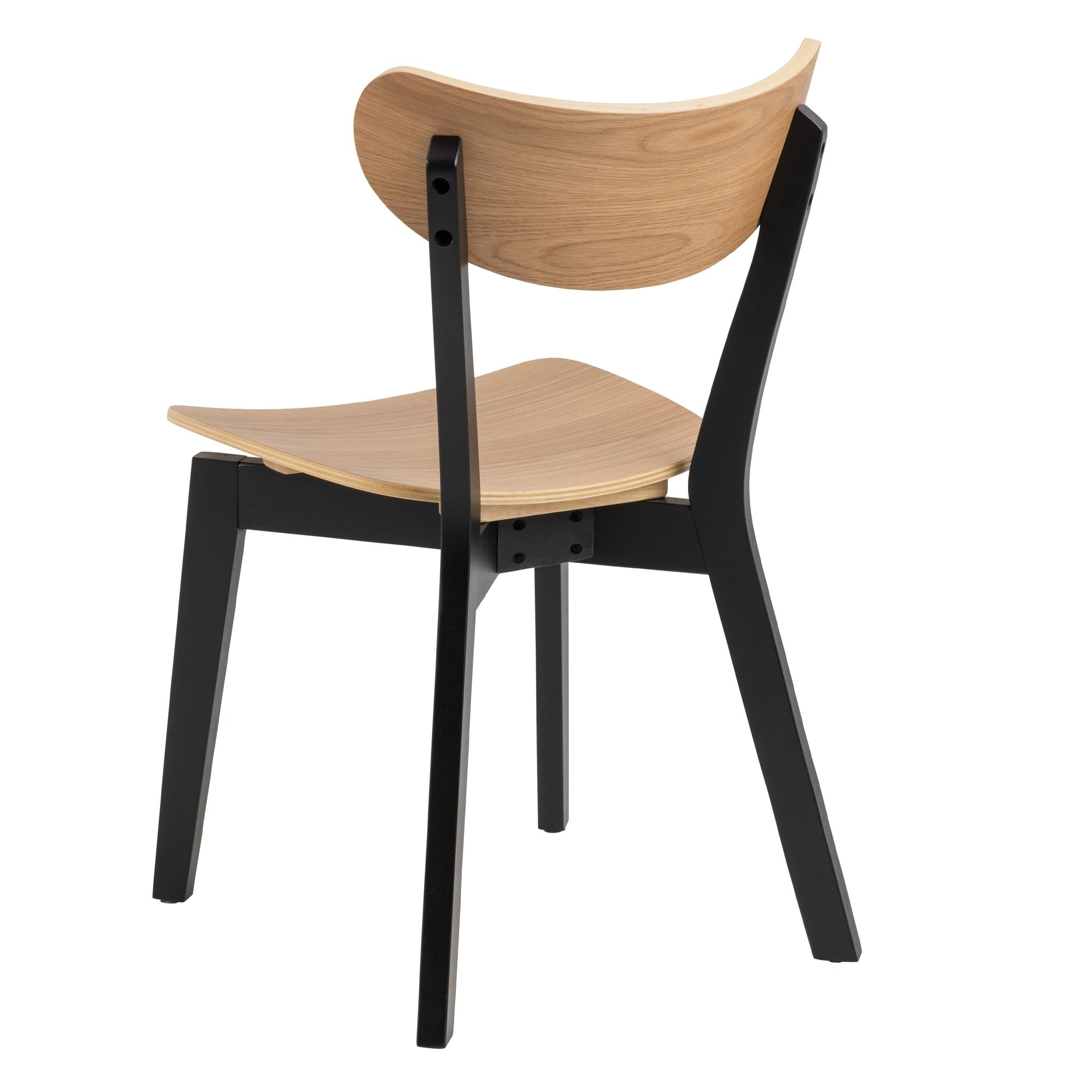 Dining chair SOURIS, black/oak