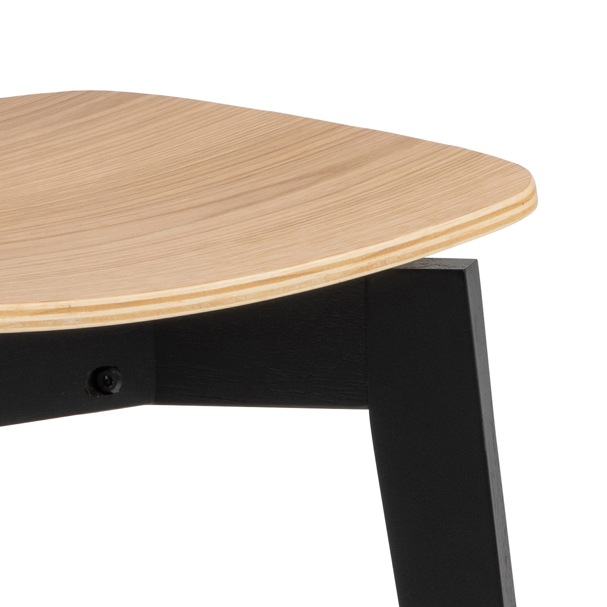 Dining chair SOURIS, black/oak