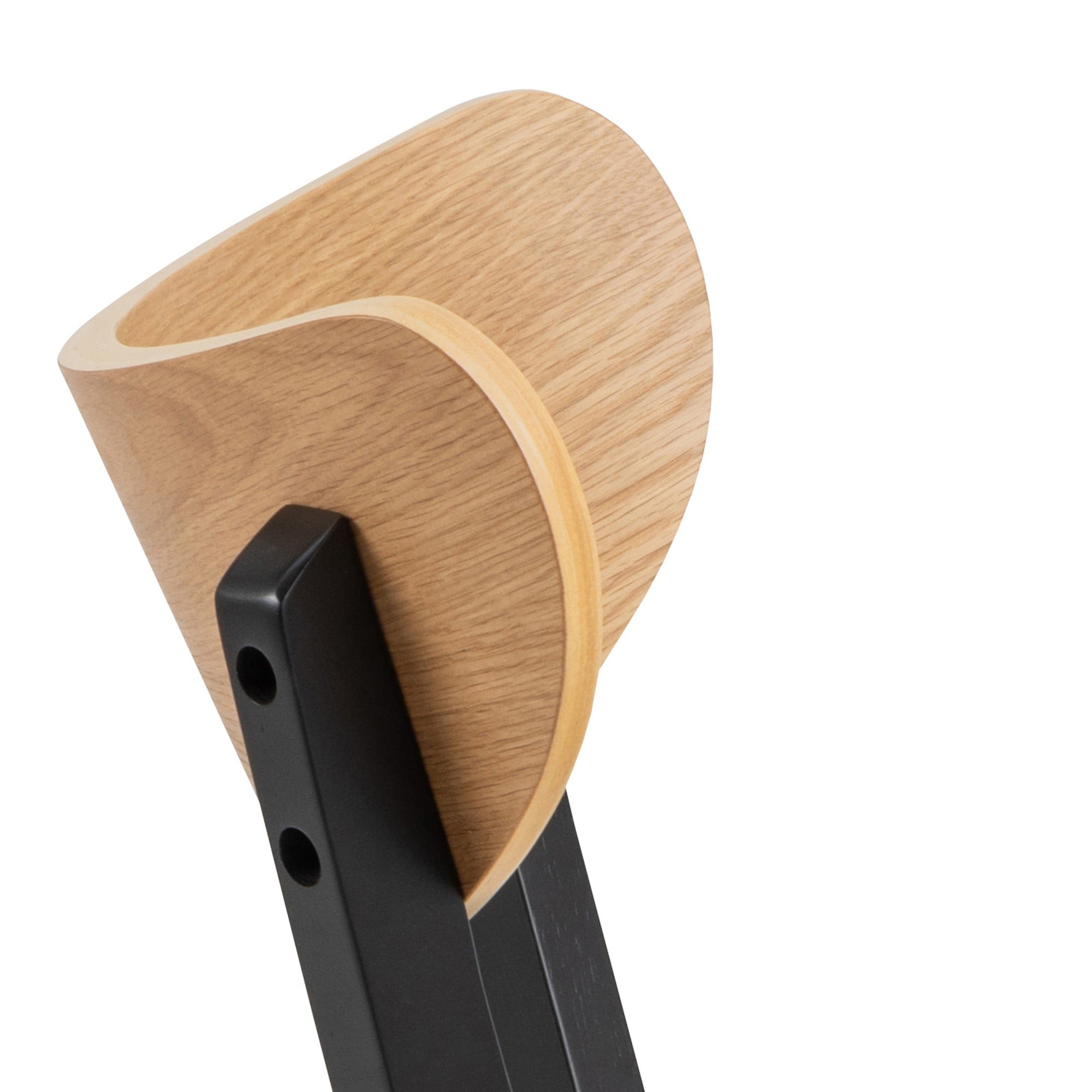 Dining chair SOURIS, black/oak