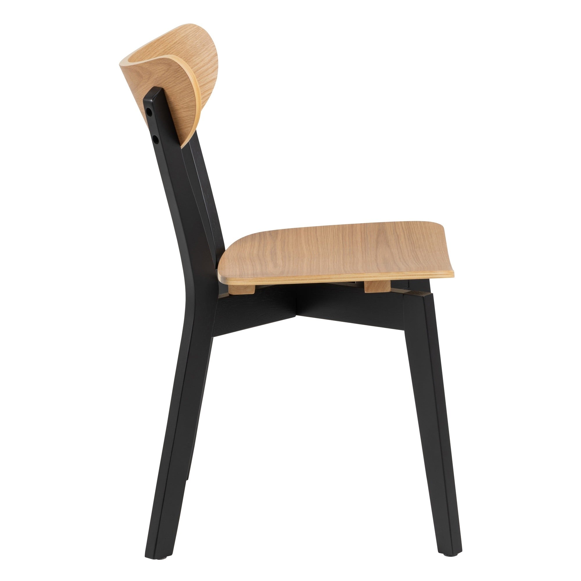 Dining chair SOURIS, black/oak