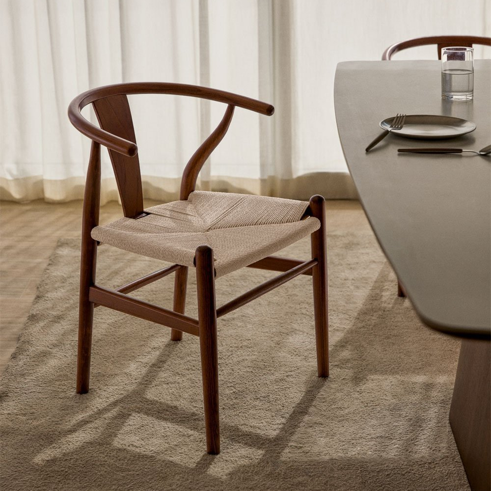 Valgomojo kėdė EILISH, tamsaus uosio medžio