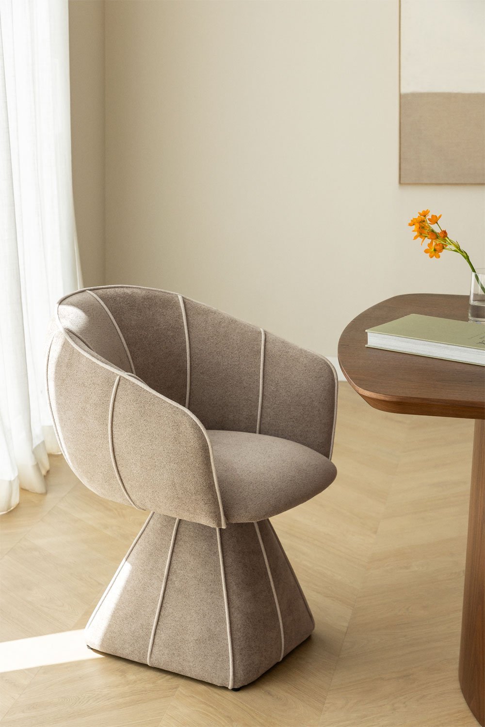 Valgomojo kėdė TALLIN, rudos spalvos