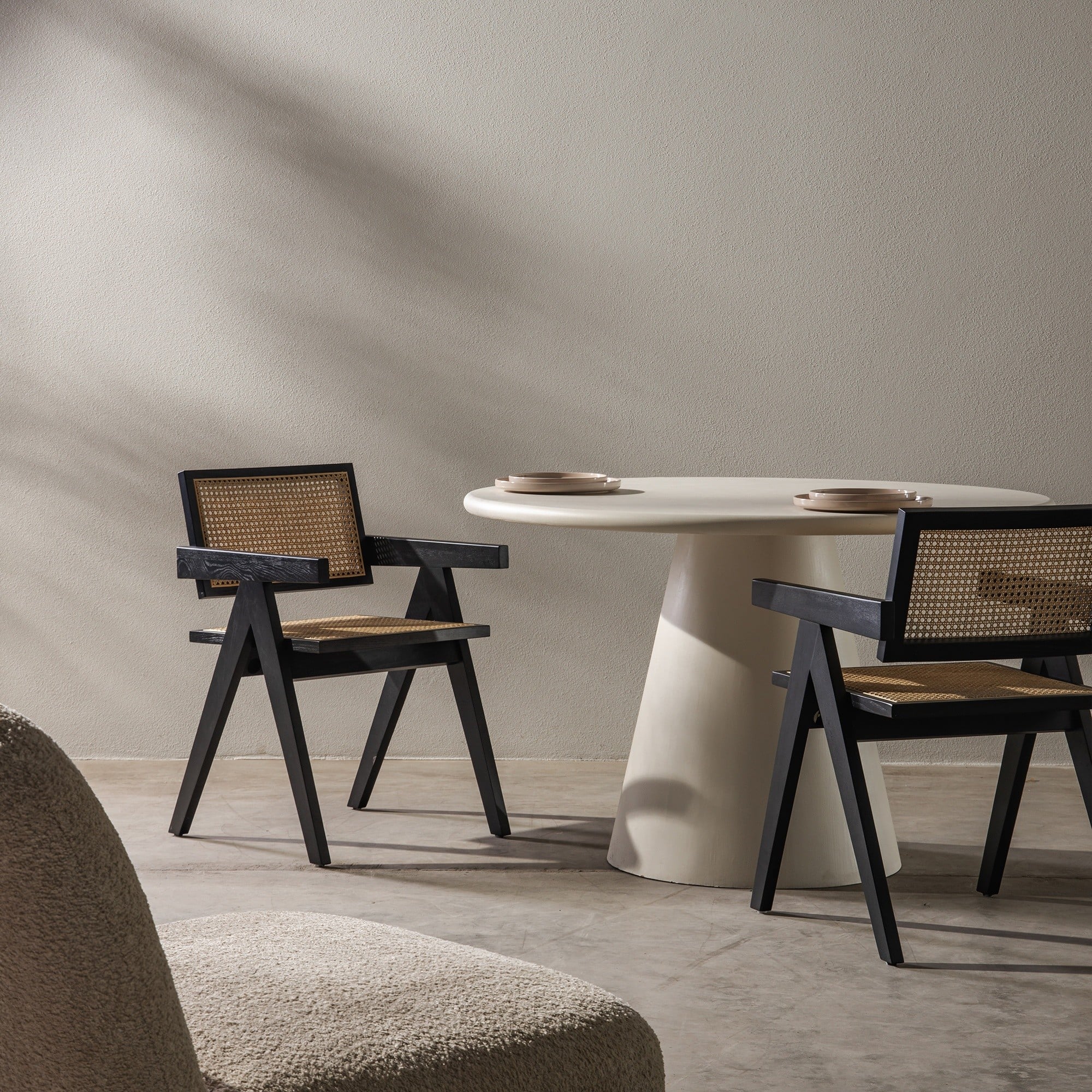 Chair EMPIRE, single weave, black