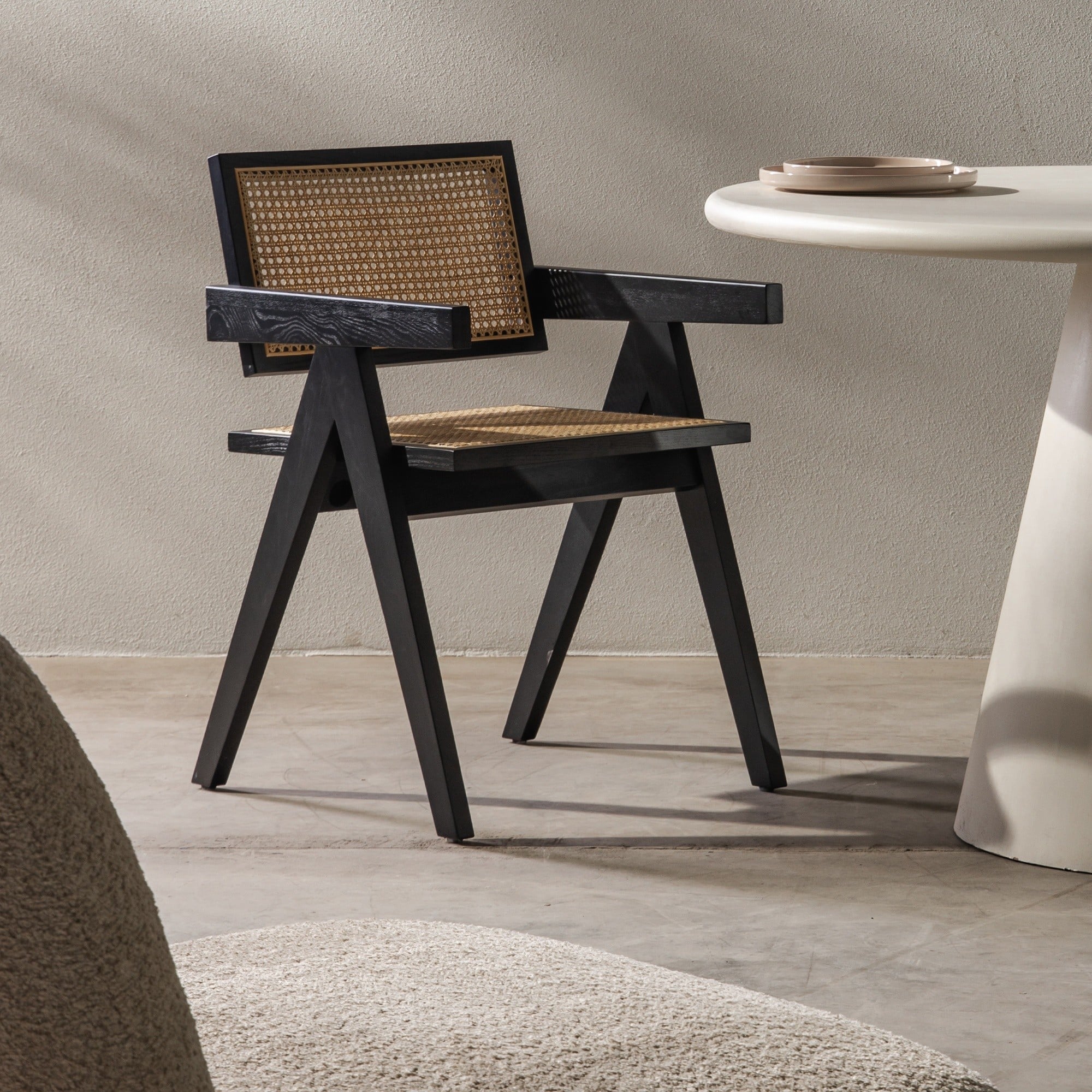 Chair EMPIRE, single weave, black
