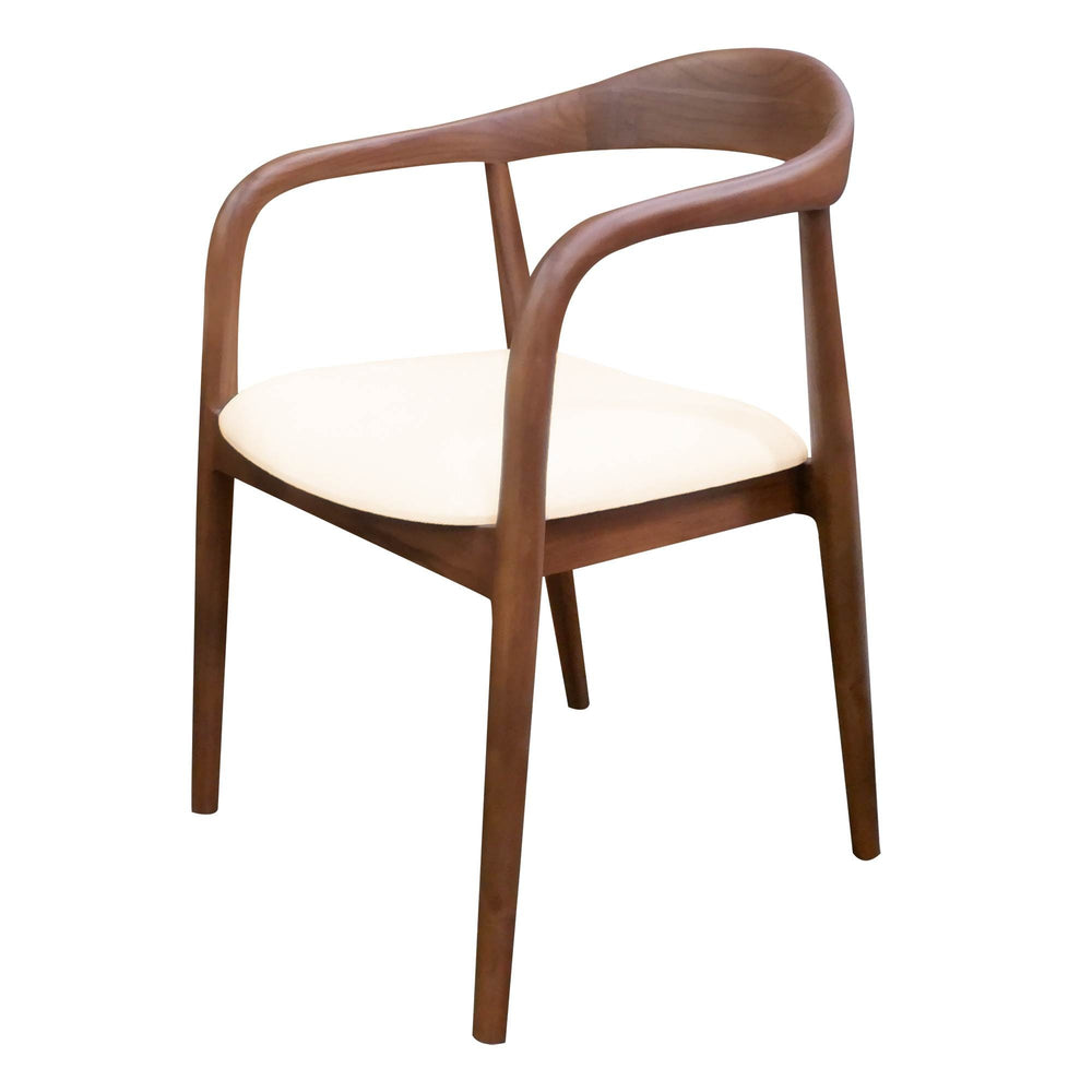 Dining Chair LISTEL 2.0, walnut/cream
