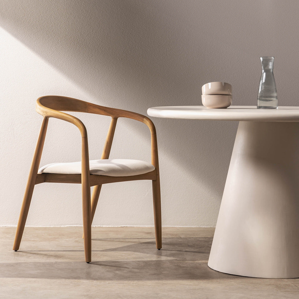 Chair LISTEL, mahogany, ecru seat