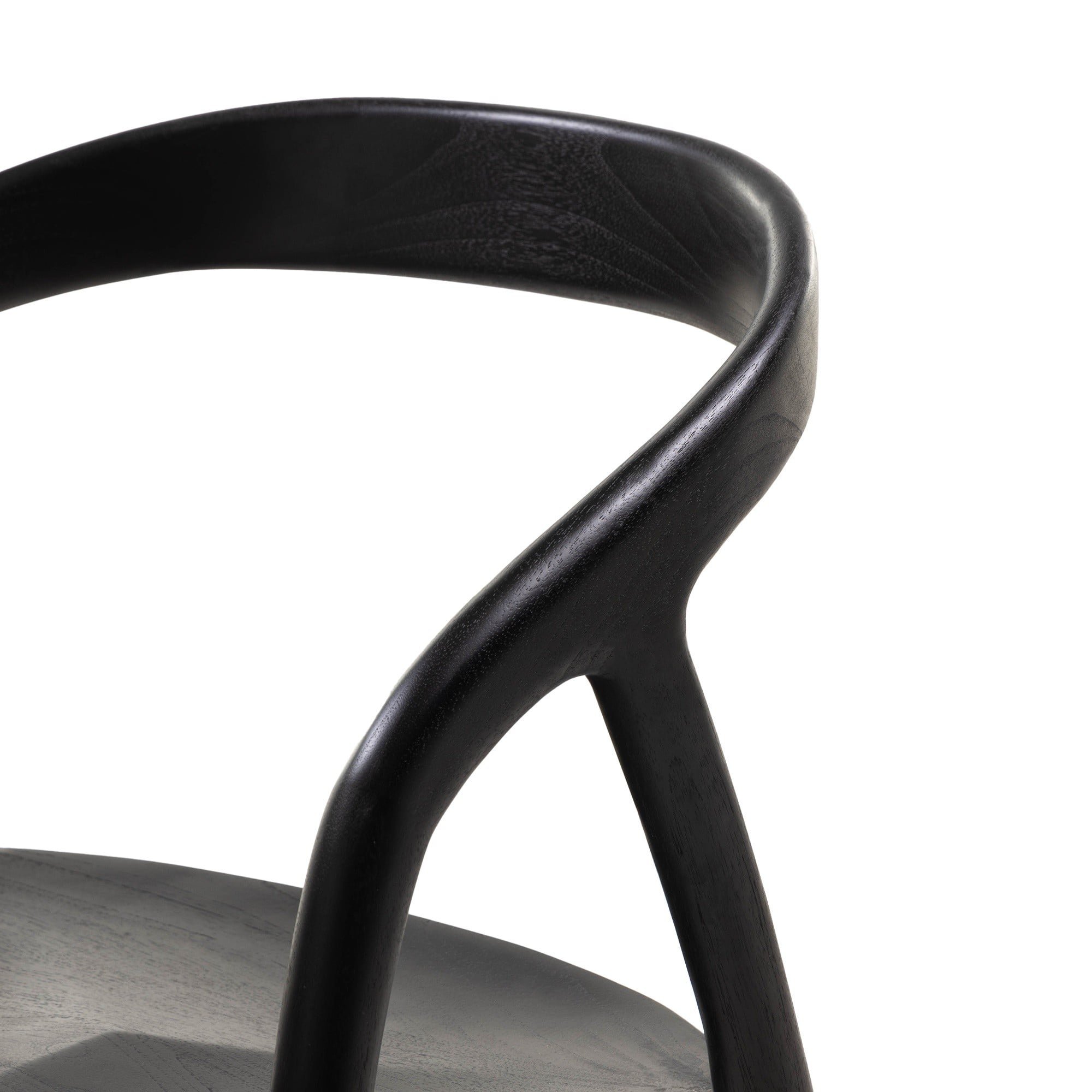 Chair TORCHE, teak, black