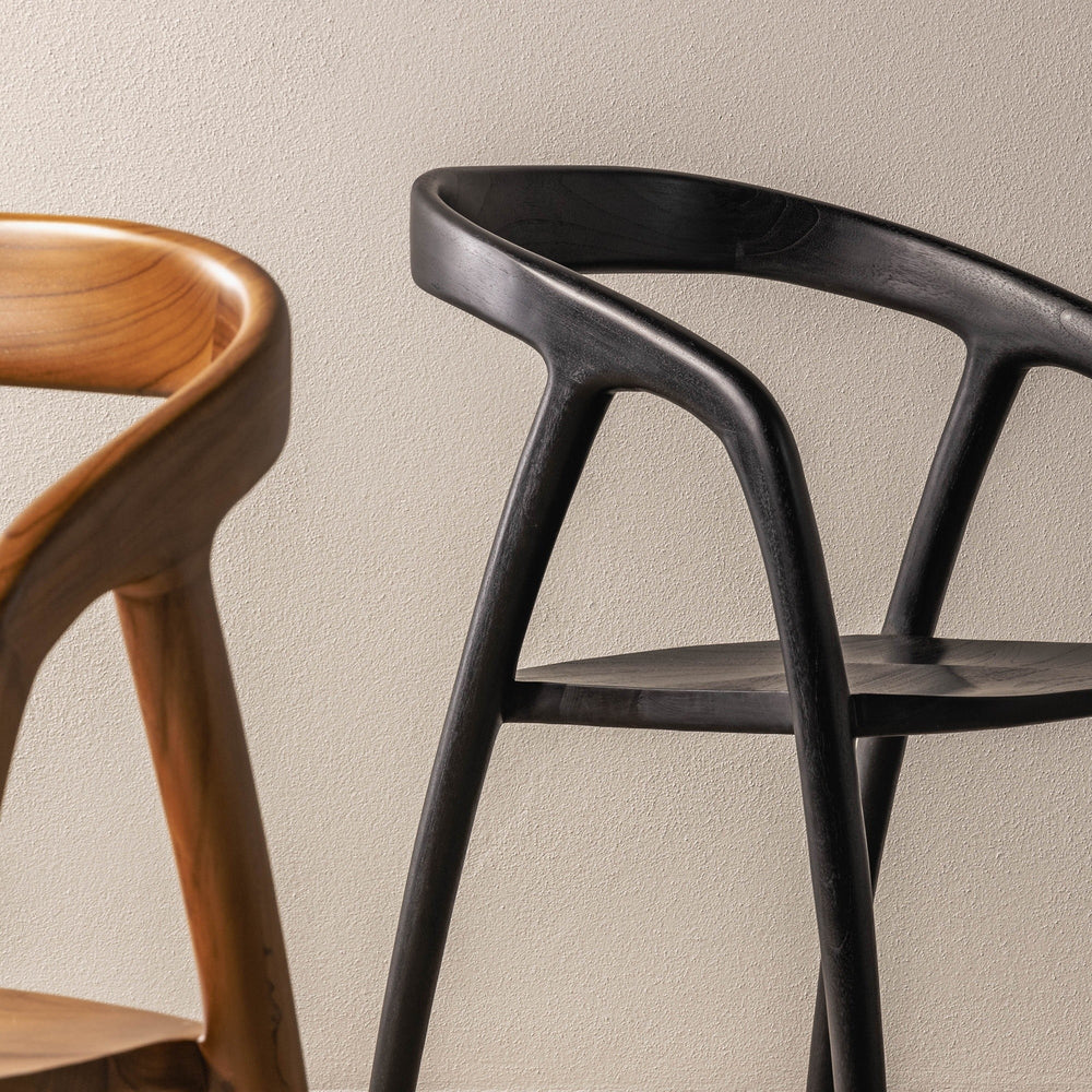 Chair TORCHE, teak, black