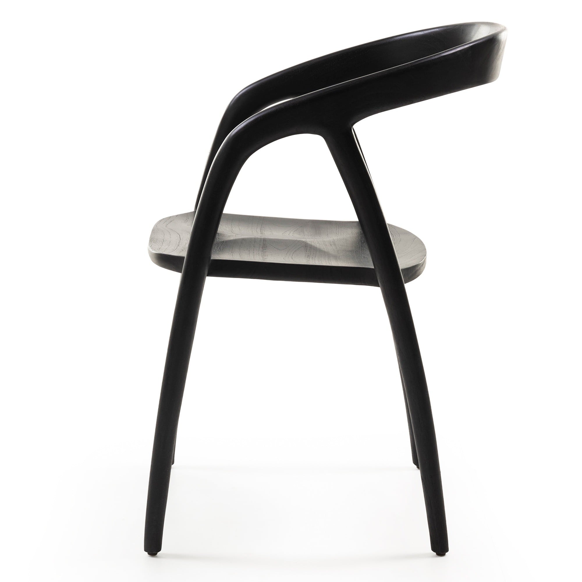 Chair TORCHE, teak, black