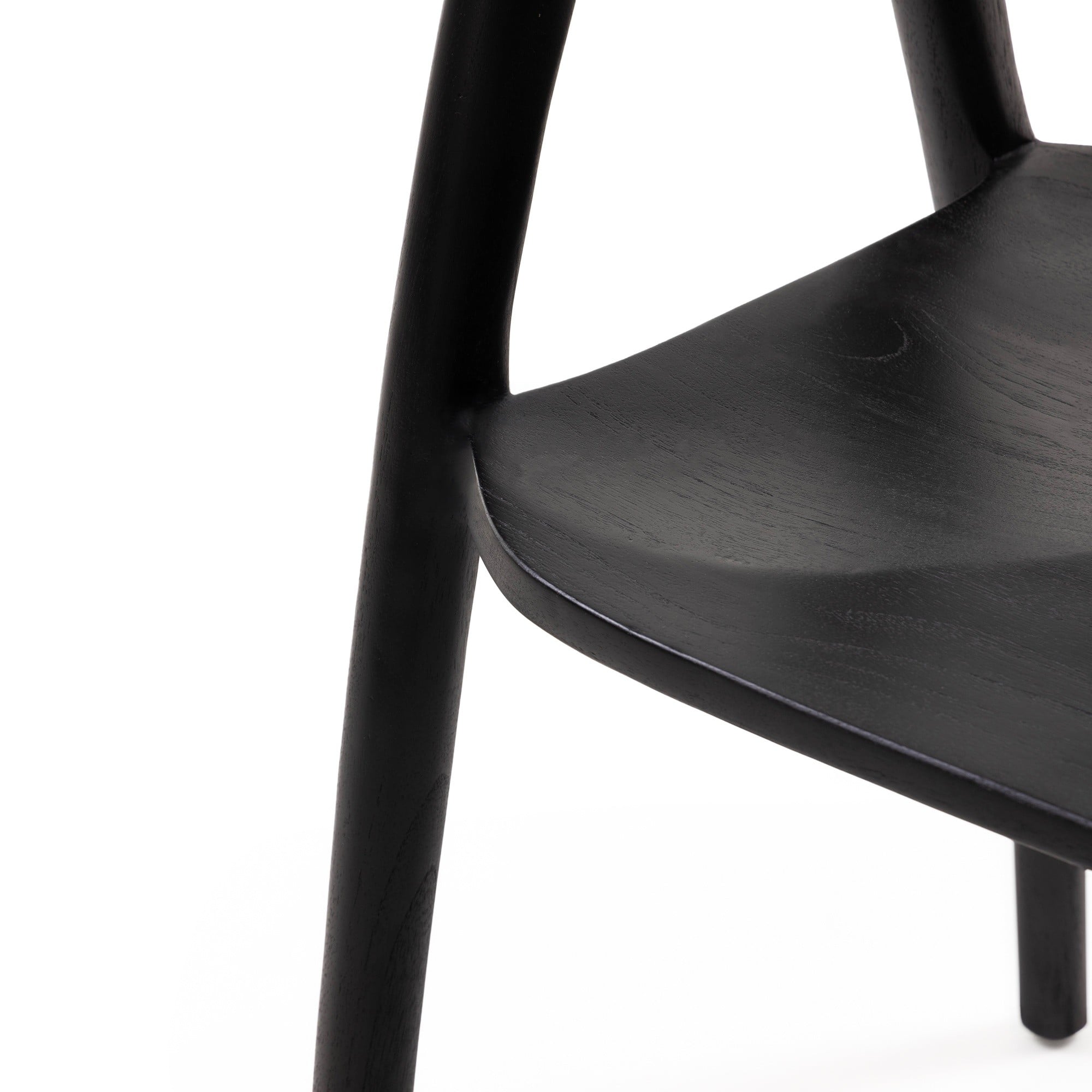 Chair TORCHE, teak, black
