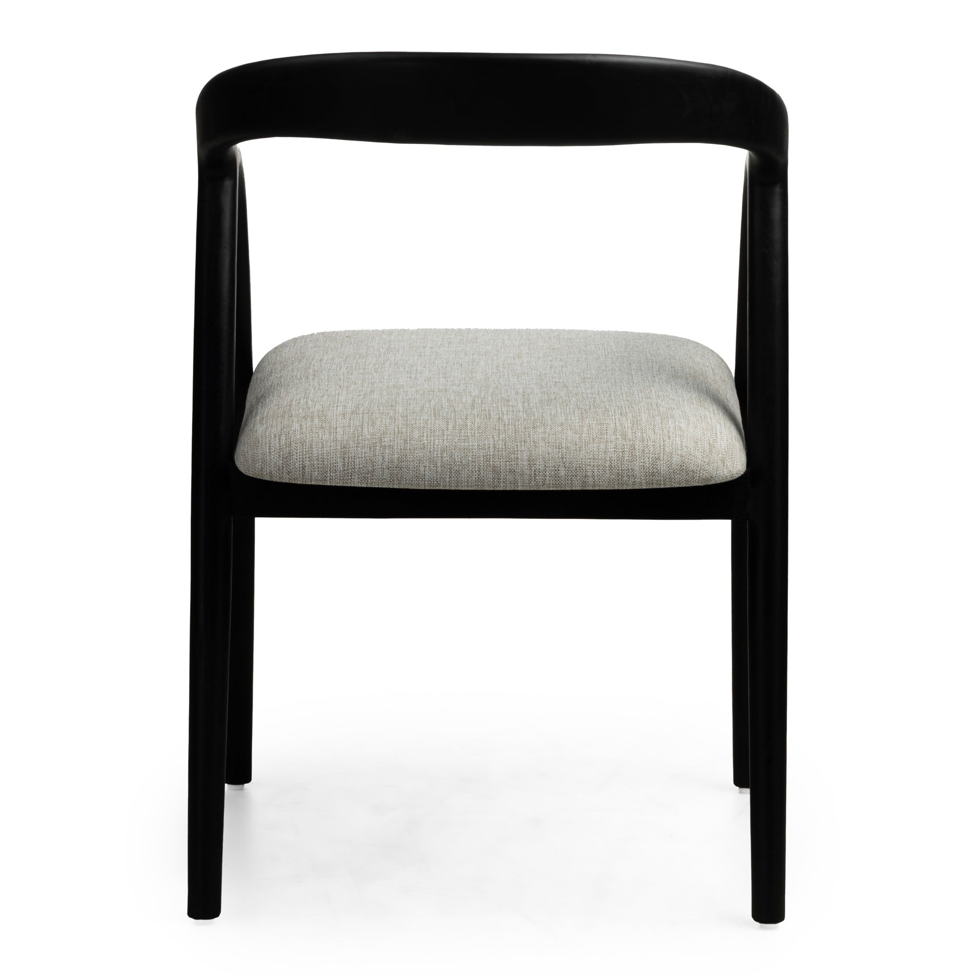 Dining chair TORCHE, teak, black/sand