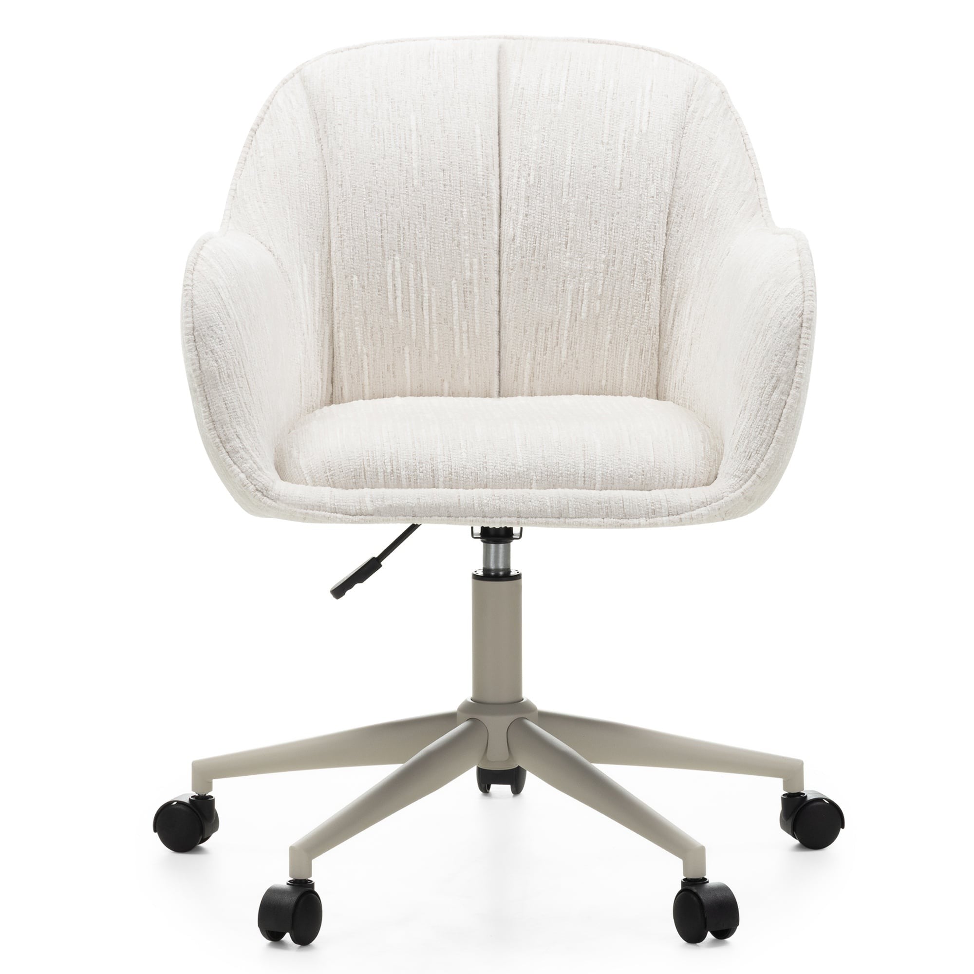 Office chair ALBAN, cream/sand legs