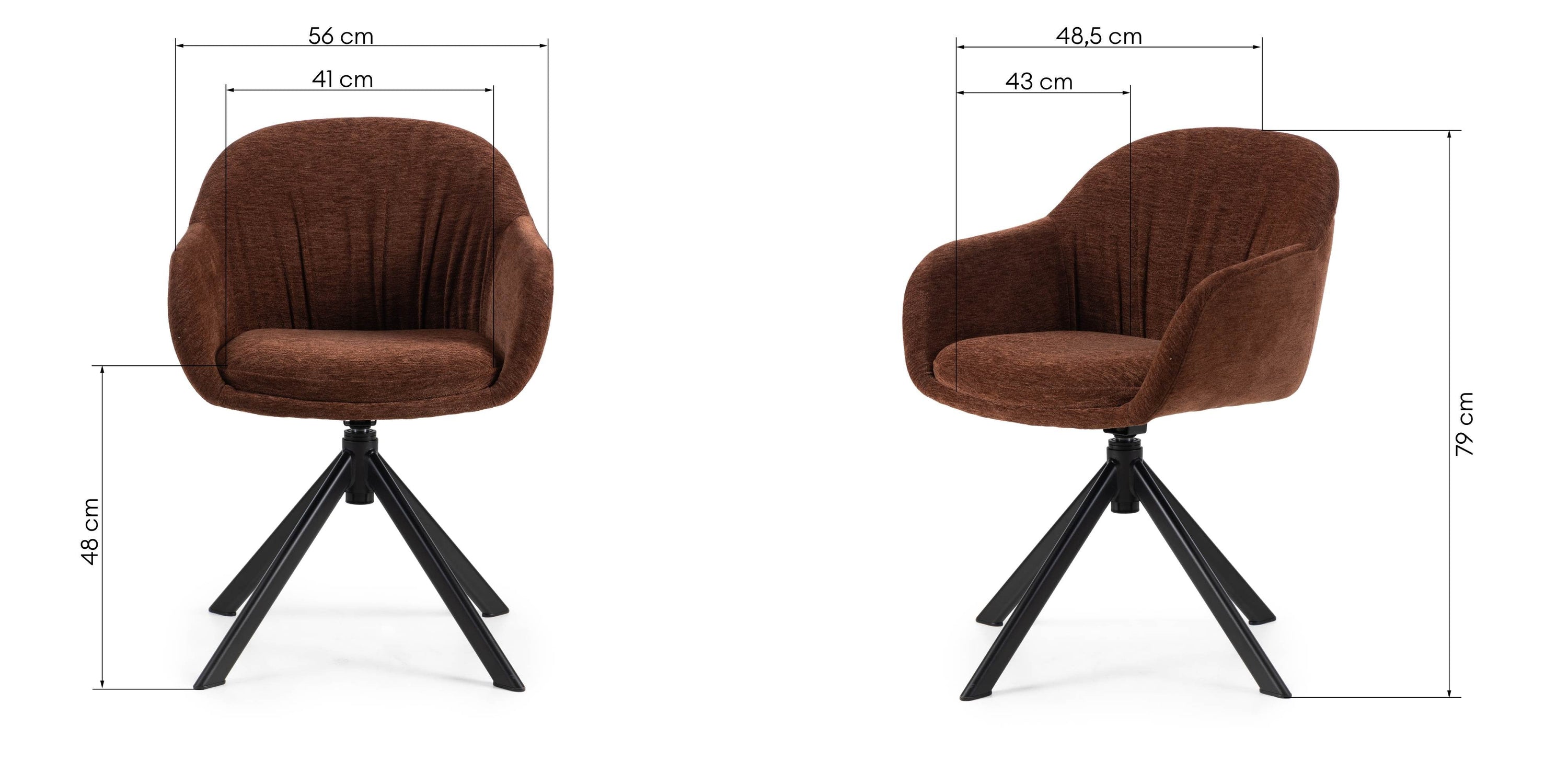 Office chair GLORIA, maroon