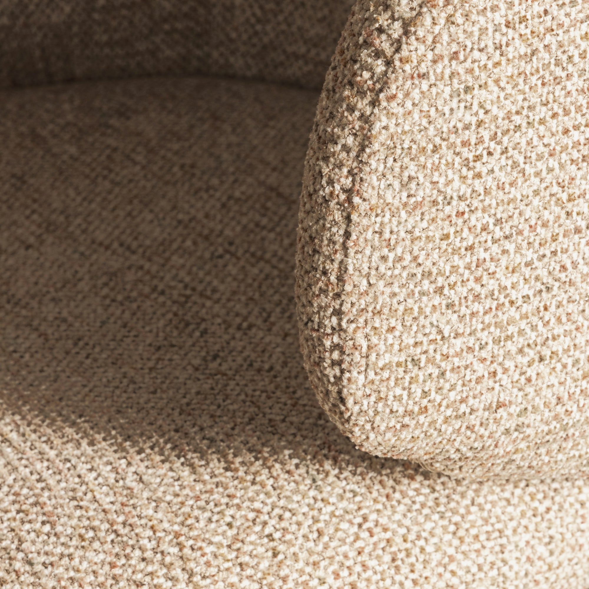 Swivel chair PLAGE, mocha/black legs