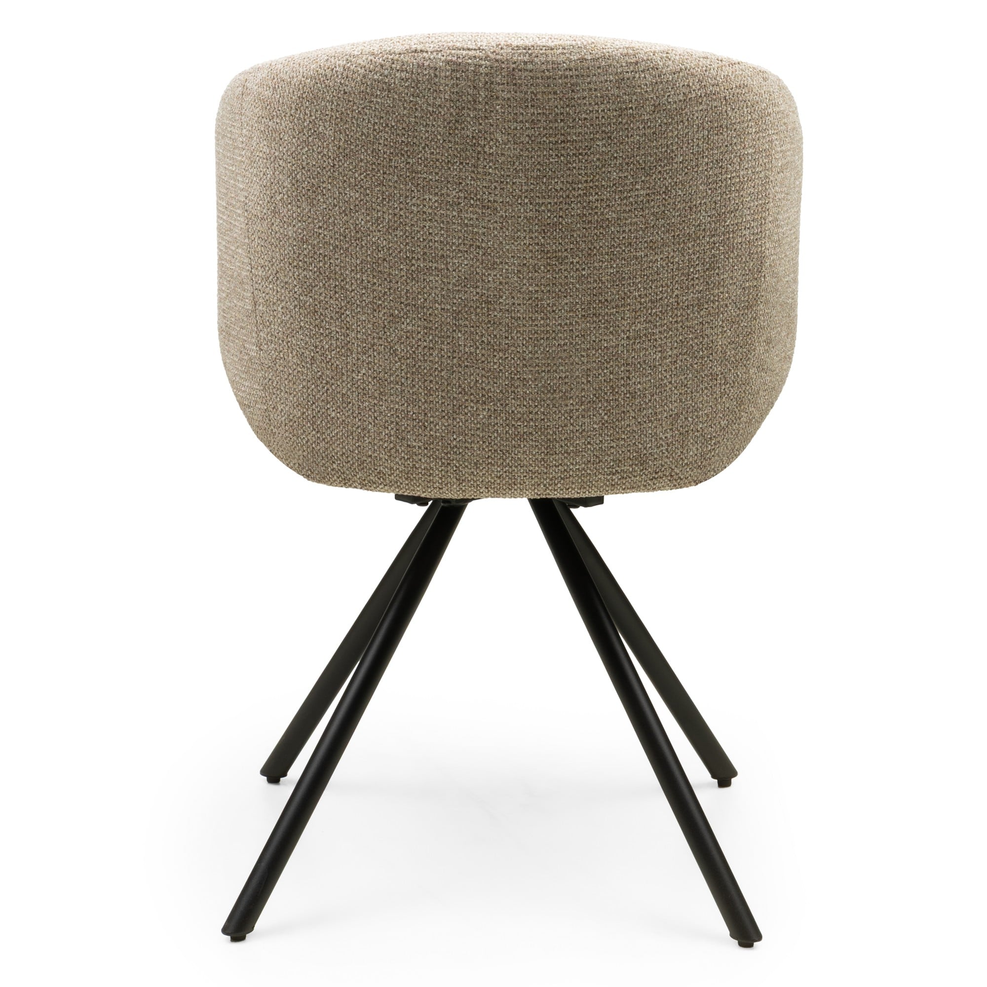Swivel chair PLAGE, mocha/black legs
