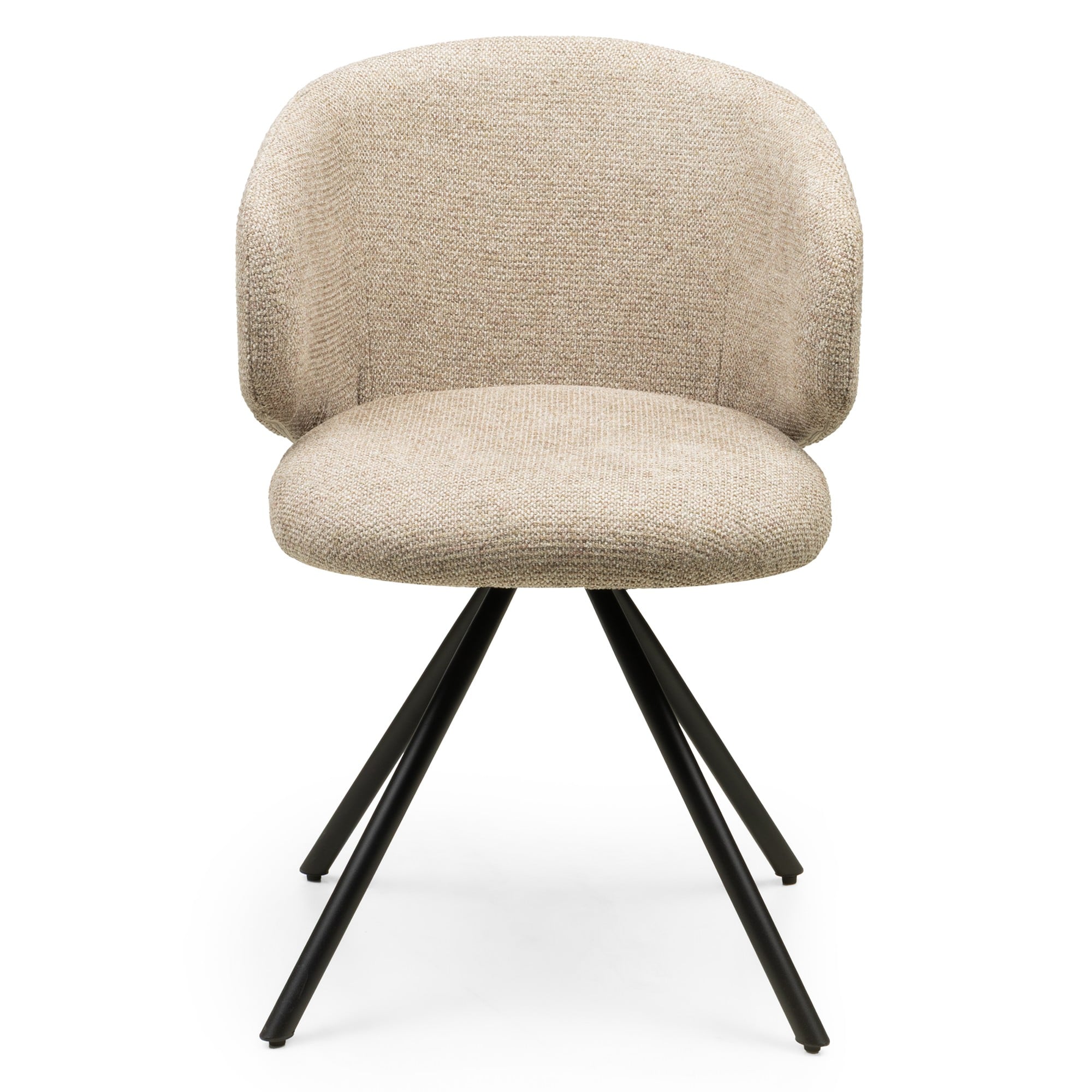 Swivel chair PLAGE, mocha/black legs
