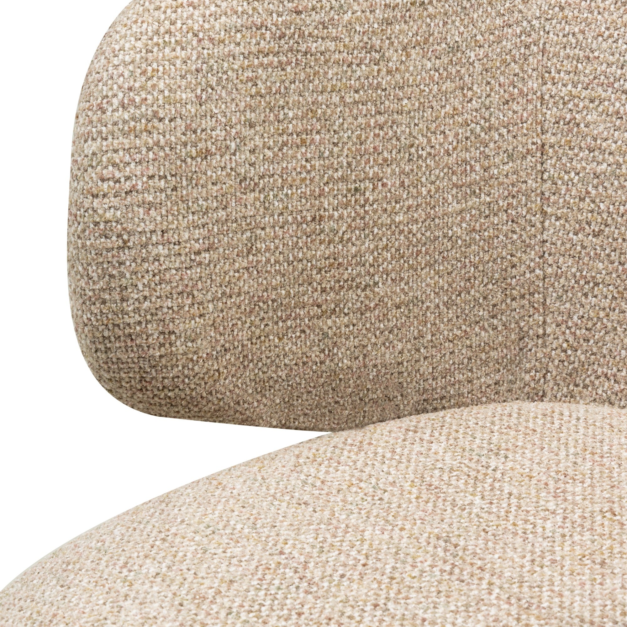 Swivel chair PLAGE, mocha/black legs