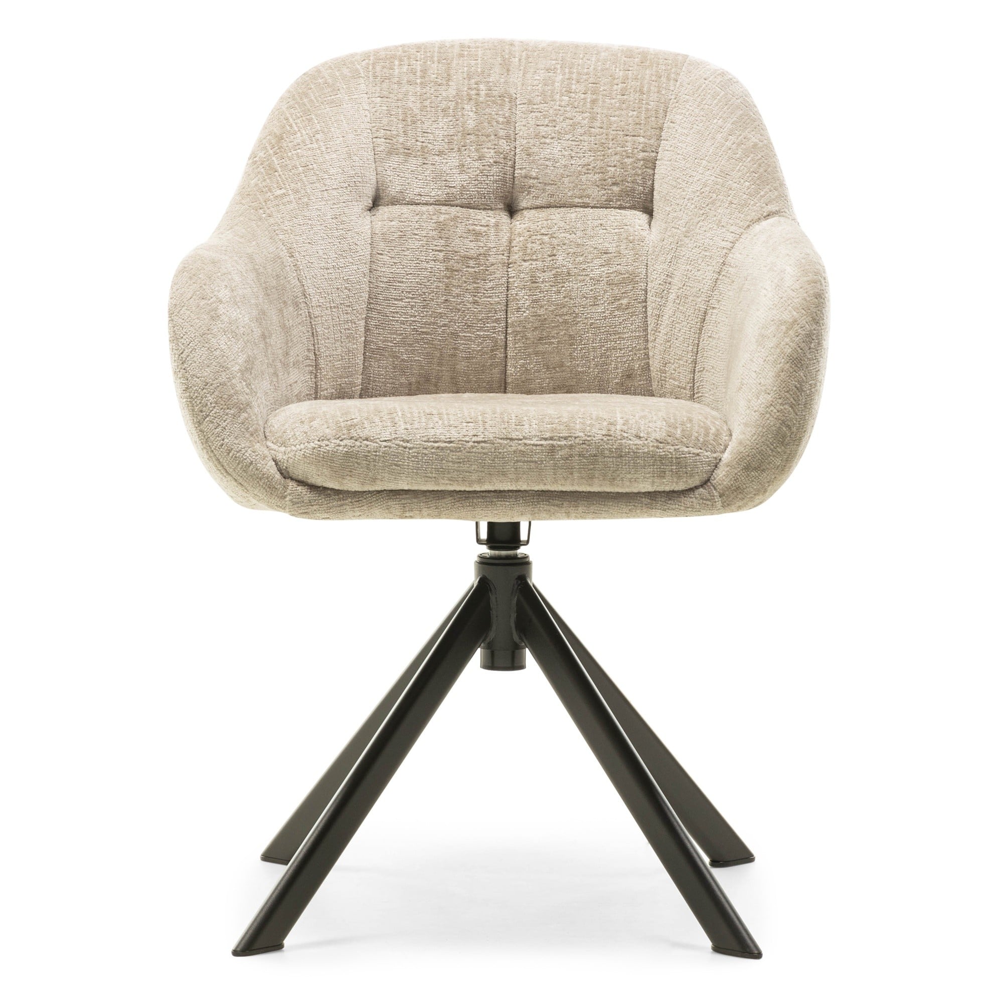 Swivel chair VALORE, sand/black legs
