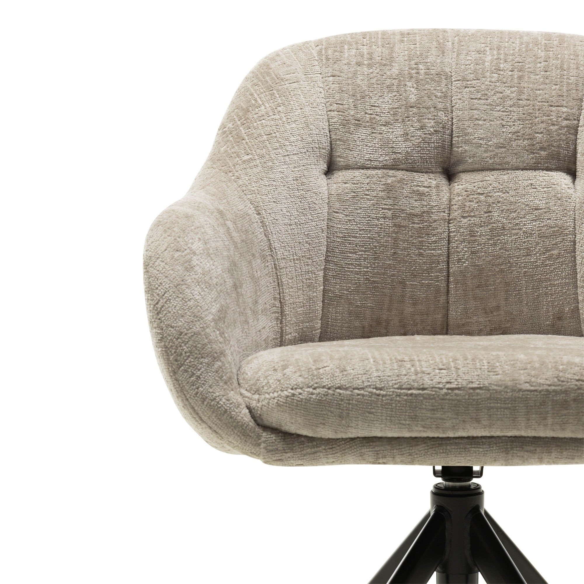 Swivel chair VALORE, sand/black legs