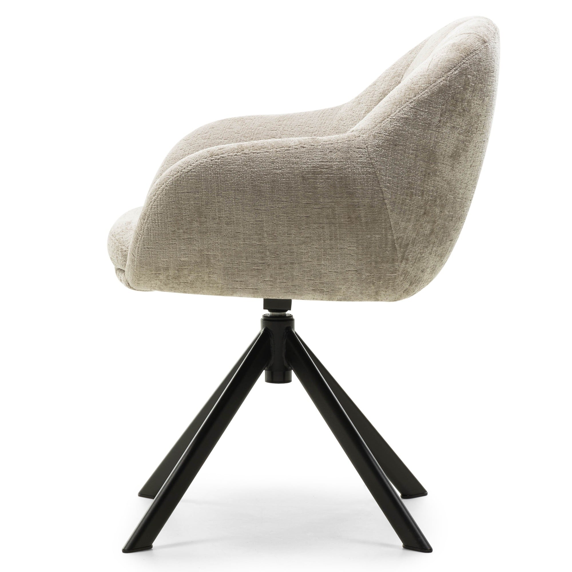 Swivel chair VALORE, sand/black legs